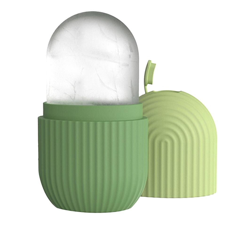 Ice Face Roller, 1 Count Reusable Silicone Ice Face Cube Massager, Facial Beauty Roller Soothing Skincare Tool for Facial Care, Facial Cleansing Instrument, Facial Beauty Massagers