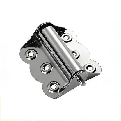 4 bisagras de resorte de acero inoxidable, cierre automático, para puertas mosquiteras, 2.4 x 3 pulgadas, para interiores, exteriores y uso comercial