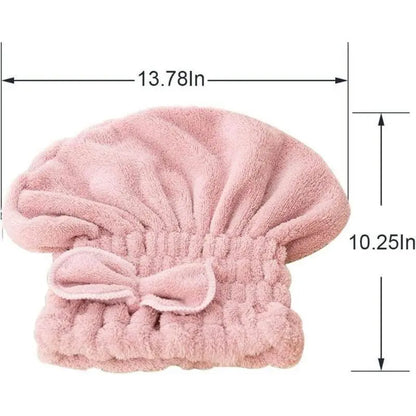 Juego de 3 toallas turbante de microfibra para el cabello, extrasuaves y ultraabsorbentes, gorros de secado rápido para cabello mojado, envoltorio tipo turbante para mujer, ligero y brillante SpringStatements