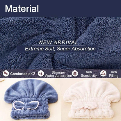 Juego de 3 toallas turbante de microfibra para el cabello, extrasuaves y ultraabsorbentes, gorros de secado rápido para cabello mojado, envoltorio tipo turbante para mujer, ligero y brillante SpringStatements