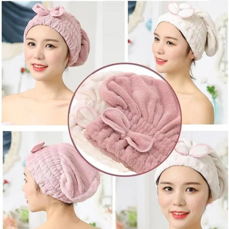Juego de 3 toallas turbante de microfibra para el cabello, extrasuaves y ultraabsorbentes, gorros de secado rápido para cabello mojado, envoltorio tipo turbante para mujer, ligero y brillante SpringStatements