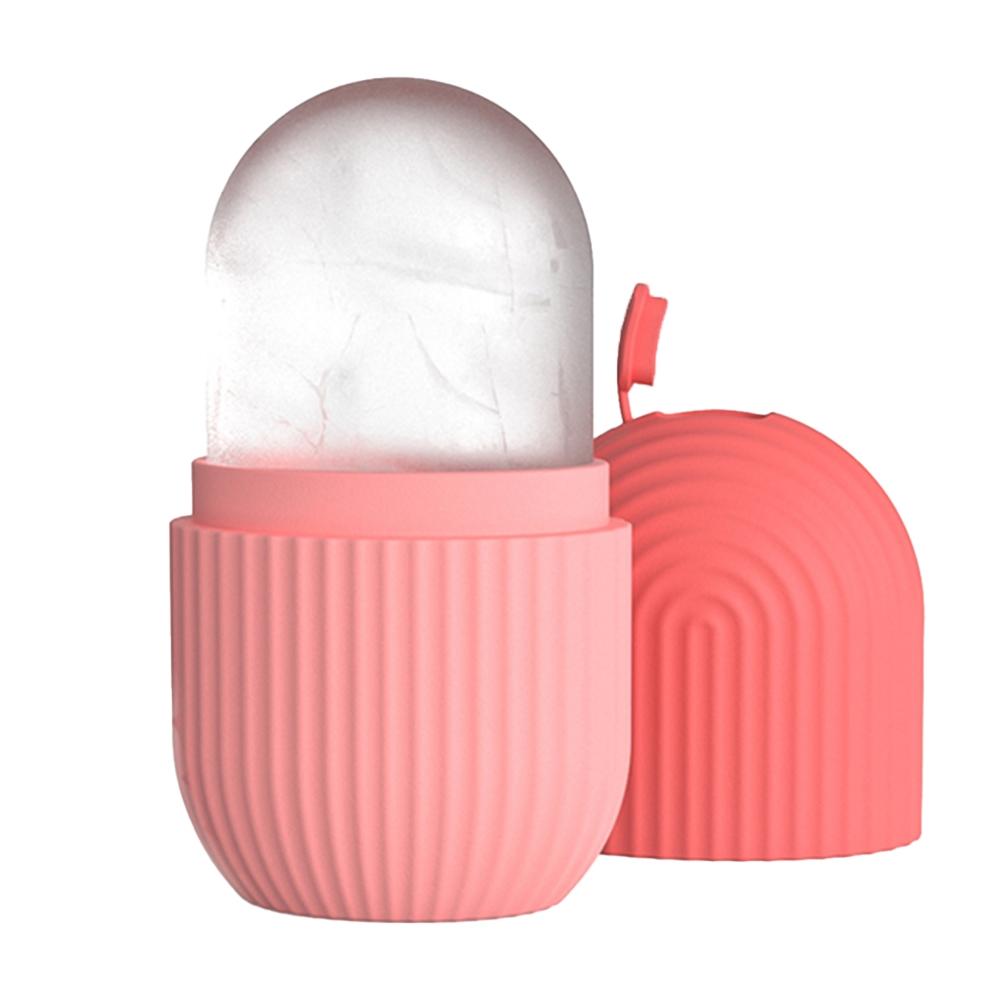 Ice Face Roller, 1 Count Reusable Silicone Ice Face Cube Massager, Facial Beauty Roller Soothing Skincare Tool for Facial Care, Facial Cleansing Instrument, Facial Beauty Massagers