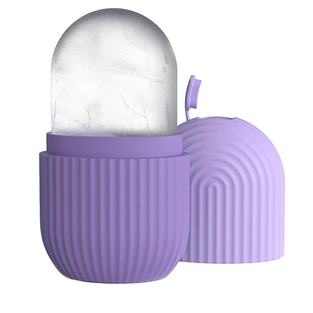 Ice Face Roller, 1 Count Reusable Silicone Ice Face Cube Massager, Facial Beauty Roller Soothing Skincare Tool for Facial Care, Facial Cleansing Instrument, Facial Beauty Massagers