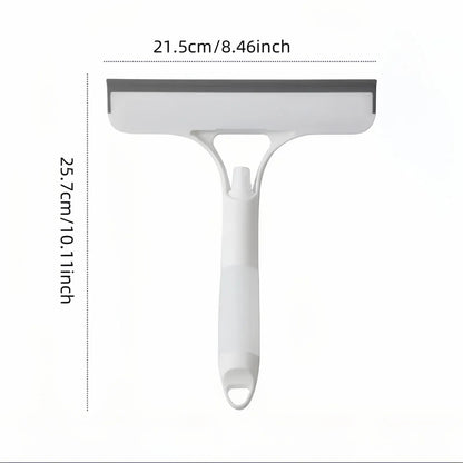 3 in 1 Window Cleaning Scraper, Squeegee and Scrubber with Spray, Multifunctional Household Cleaning Tool, Car Windshield Cleaner,Lightweight Silicone Microfiber Wipe