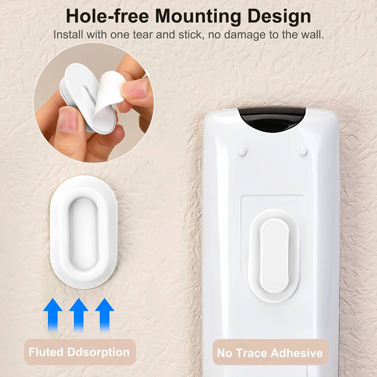 Paquete de 5 soportes magnéticos para control remoto – Soporte de pared magnético de silicona mejorado para controles de TV, ventilador y aire acondicionado – Soporte de pared para control remoto autoadhesivo, sin taladrar