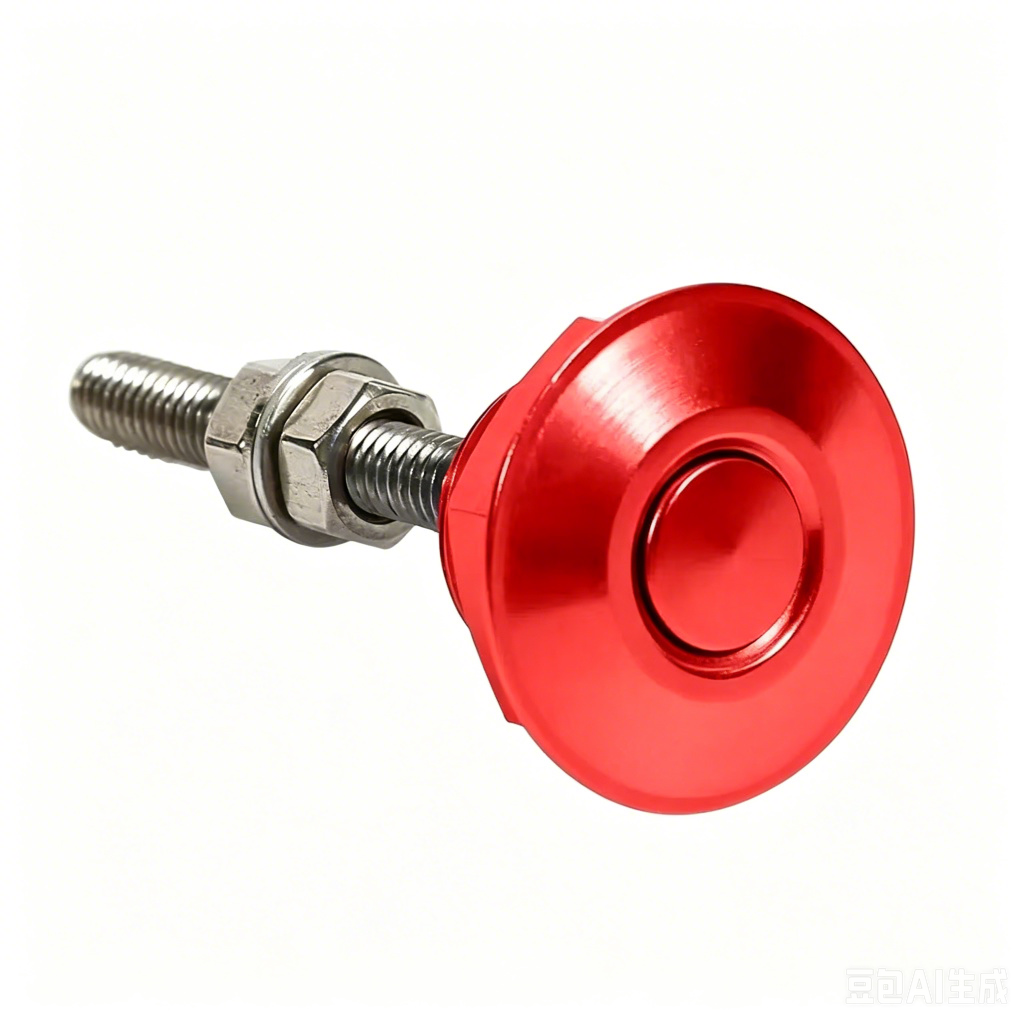 4 piezas de cierres de liberación rápida de aluminio con tratamiento de anodizado universal, de 1.25 pulgadas de diámetro, sujetadores plateados fáciles de usar y antienvejecimiento para vehículos, gabinetes, parachoques, capó y placa de matrícula
